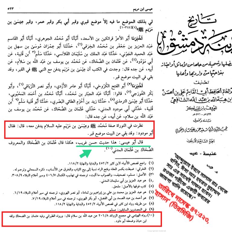 হযরত ঈসা মসীহ (আ.) এর কবর কোথায়?