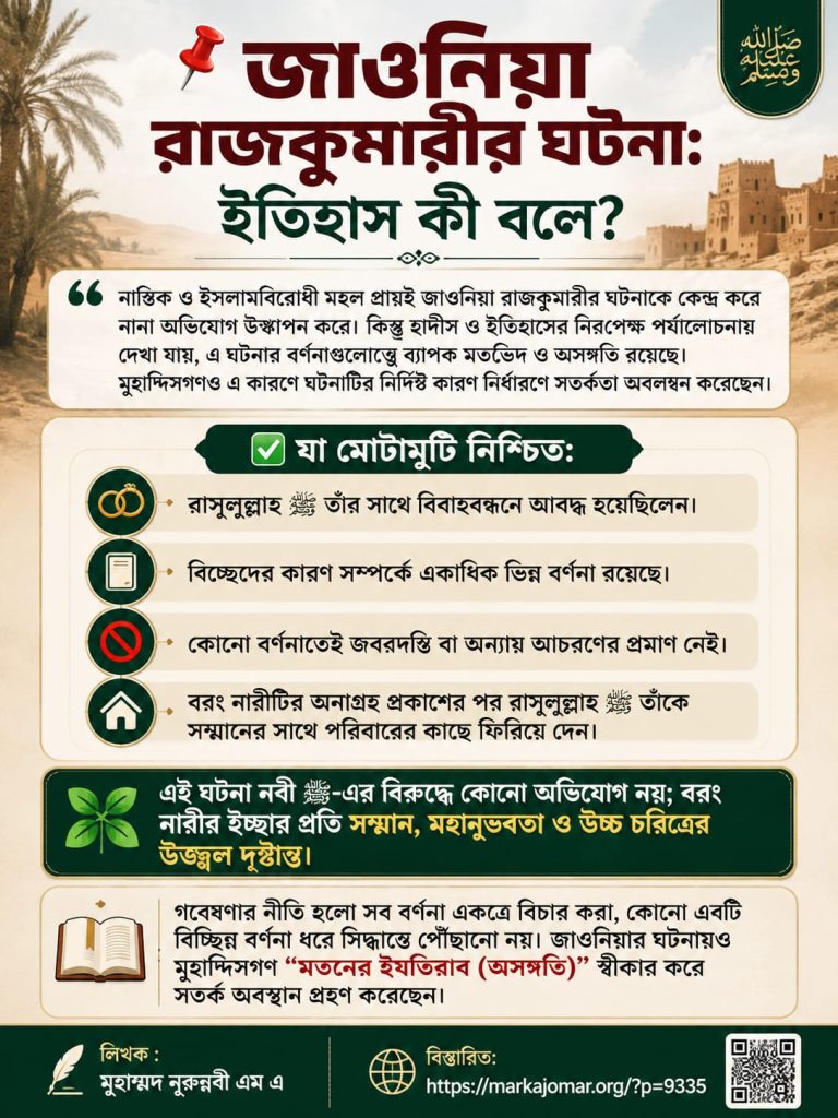 জাওনিয়া রাজকুমারীর ঘটনা: ইতিহাসের সত্য ও বর্ণনার বাস্তবতা